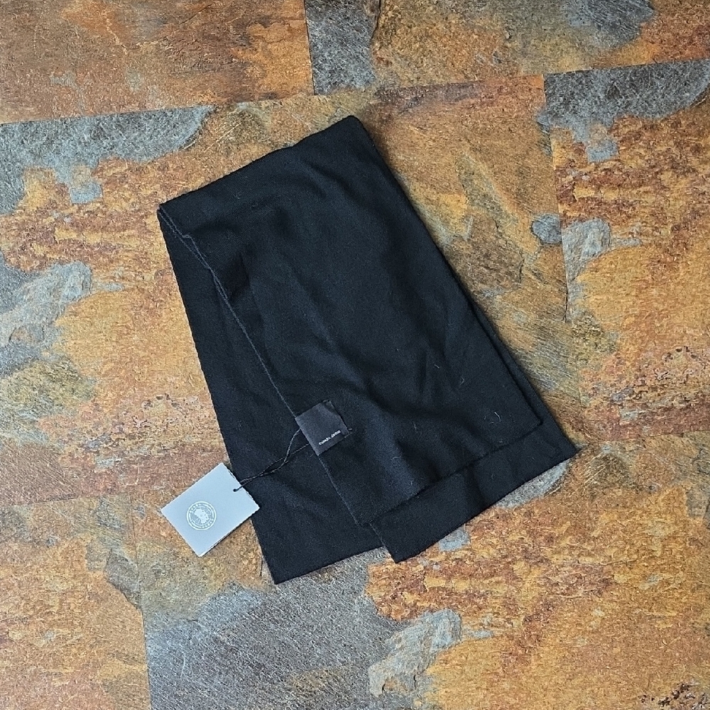 Canada Goose Ladies Merino Wool Scarf Black